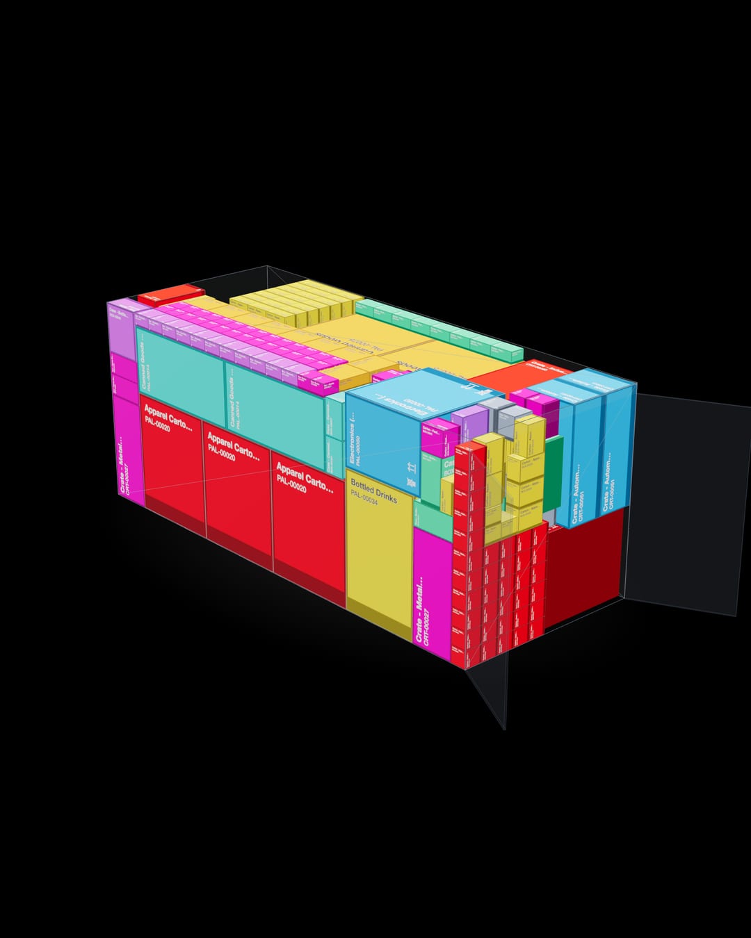 3D-visualisering af lastplan